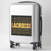 Lacrosse Text Vinyl Sticker (Koffer)