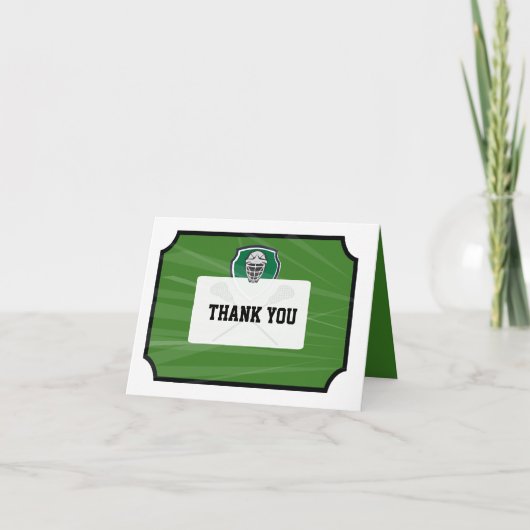 Lacrosse Ticket VIP Bar Mitzvah Carte de remerciem (Devant)