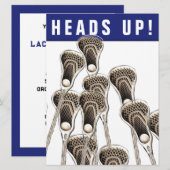 Lacrosse Uitnodiging (Voorkant / Achterkant)