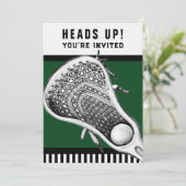 Lacrosse Uitnodigingen (Staand voorkant)