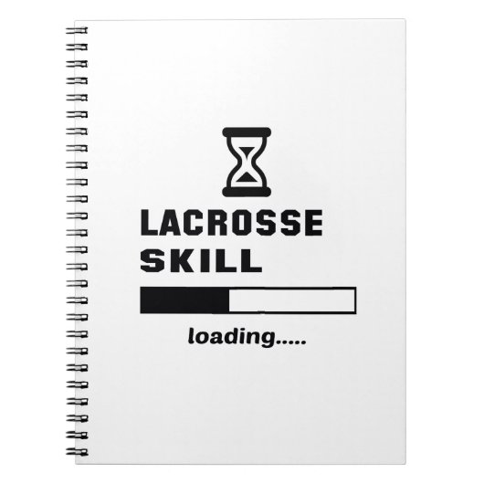 Lacrosse-vaardigheid Lading...... Notitieboek (Voorkant)