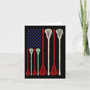 Lacrosse Verenigde Staten Amerikaanse vlag Lax Sti Kaart