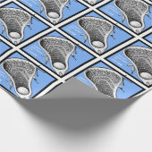 Lacrosse verjaardagscadeau cadeaupapier (Hoek)