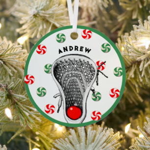 Lacrosse-verzamelobject Metalen Ornament