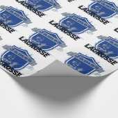 Lacrosse Voeg je eigen teamnaam toe Cadeaupapier (Hoek)