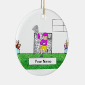 LaCrosse - Vrouw Keramisch Ornament (Rechts)