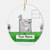 LaCrosse - Vrouw Keramisch Ornament (Links)