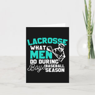 Lacrosse Wat Mannen Doen Tijdens Jongens Baseball  Kaart