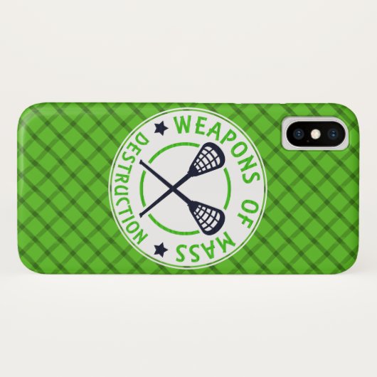 Lacrosse Weapons of Destruction Phone Case (Achterkant (horizontaal))