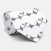 Lacrosserefrequentie Stropdas (Opgerold)