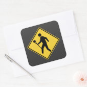 Lacrossing Vierkante Sticker (Envelop)