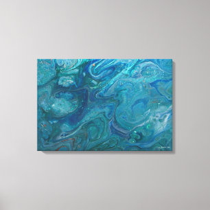 L'acrylique versent la toile d'art