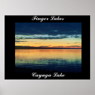 LACS À DOIGTS, affiche du LAC CAYUGA