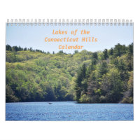 Lacs du calendrier de collines du Connecticut