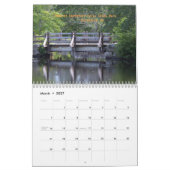Lacs du calendrier de collines du Connecticut (Mar 2027)