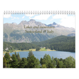 Lacs et montagnes Suisse & Italie Calendrier