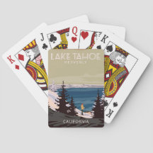 Lacs Tahoe, Cartes à jouer Ski Heavenly