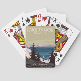 Lacs Tahoe, Cartes à jouer Ski Heavenly