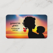 Lactatie Consultant Blauwgroen Doula Visitekaartje (Voorkant)