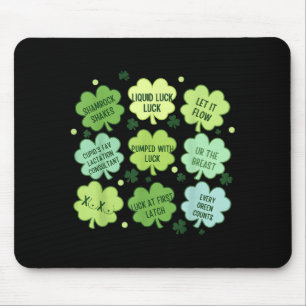Lactatie St. Patrick's Day lactatiekundige Muismat