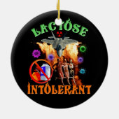 Lactose Intolerant Ironisch Sarcastisch Halloween  Keramisch Ornament (Achterkant)