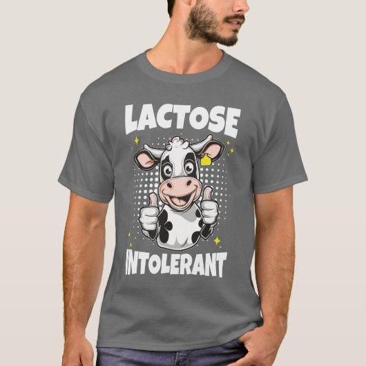 Lactose-intolerant meme t-shirt (Voorkant)