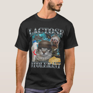 Lactose-intolerante kat-meme t-shirt