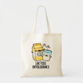 Lactose Intolerantie Grappige Melkwoordspeling Tote Bag (Voorkant)