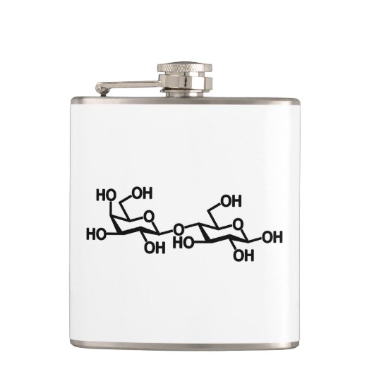 Lactose Melkstructuur Heupfles (Voorkant)