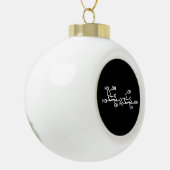 Lactose Melkstructuur Keramische Bal Ornament (Links)
