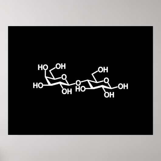 Lactose Melkstructuur Poster (Voorkant)