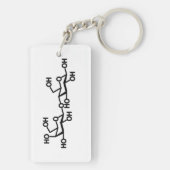 Lactose Melkstructuur Sleutelhanger (achterkant)