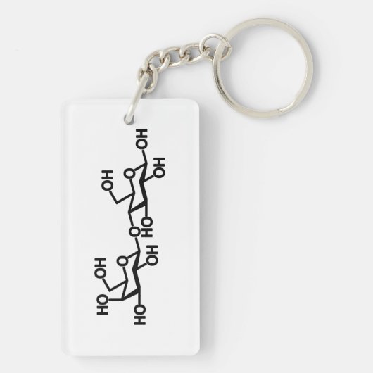 Lactose Melkstructuur Sleutelhanger (achterkant)