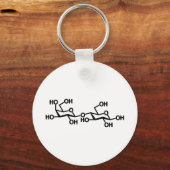 Lactose Melkstructuur Sleutelhanger (Voorkant)