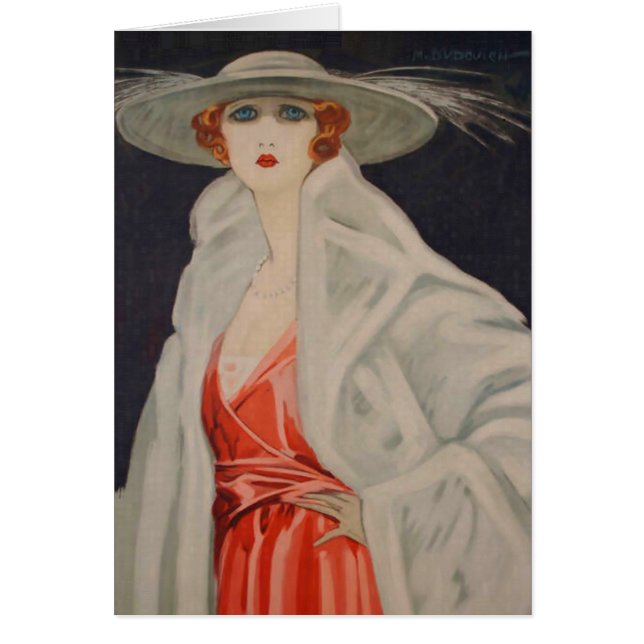 L'actrice Marcello Dudovich Elena Maskowska (Devant)