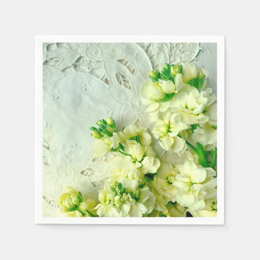  lacunes met witte leugenaars servet (Voorkant)