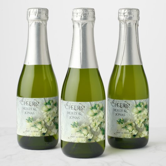  lacunes met witte leugenaars sparkling wijnetiket (Flessen)