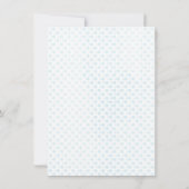 Lacy Baby Bottle Boy Shower Kaart (Achterkant)