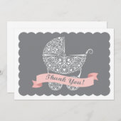 Lacy Baby Carriage Merci Note Girl (Devant / Derrière)