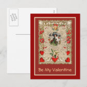 Lacy Design Victorian Valentine Cartes de voeux (Devant / Derrière)