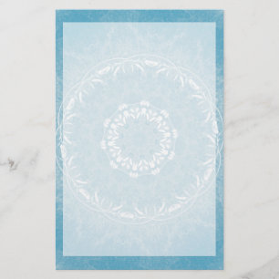 Lacy Flowers Mandala Briefpapier