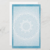 Lacy Flowers Mandala Briefpapier (Voorkant / Achterkant)