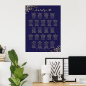 Lacy Gold 22 Tableau Mariage Siège bleu marine (Bureau à domicile)