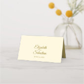Lacy Gold op Ivory Cream Elegant Wedding Write-In (Achterkant)