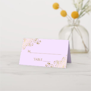 Lacy Gold op Lila Paarse Elegant Wedding Write-In