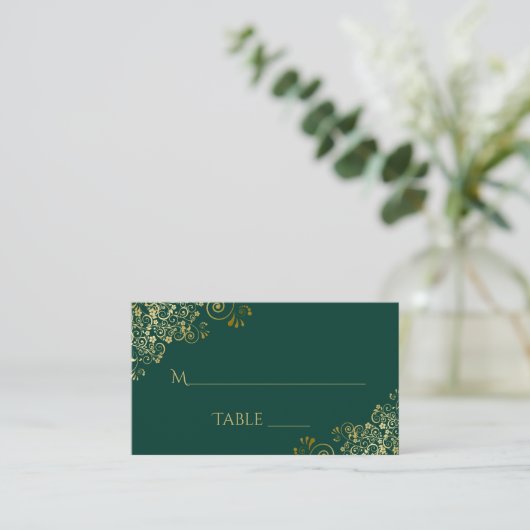Lacy Gold sur la carte d'escorte Mariage Emerald G (Debout devant)
