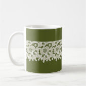 Lacy Green Coffee Mug (Gauche)