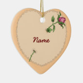 Lacy Heart Rose ornements personnalisés (Droite)