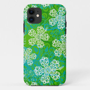 Lacy Hibiscus Pattern iPhone 5 Hoesje