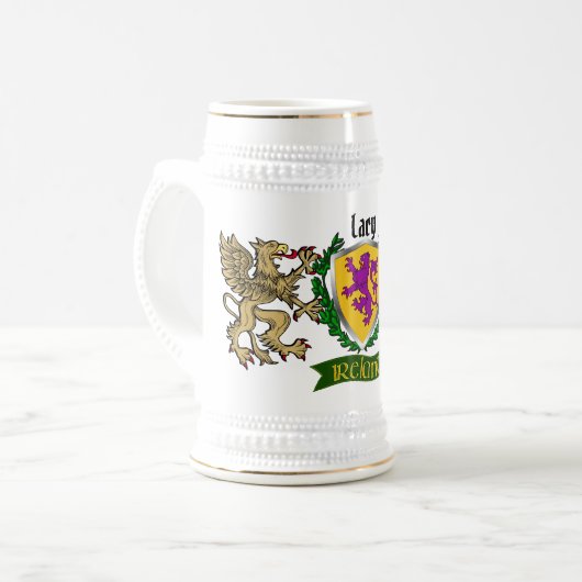 Lacy Irish Shield Bierpul (Voorkant links)